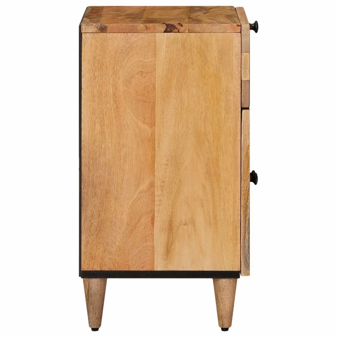 Natskab med skuffe Naturfarvet 50 x 33 x 60 cm Massivt mangotræ