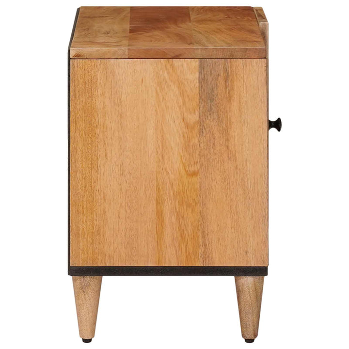 TV-skab med dør Naturfarvet 80 x 33 x 46 cm Massivt mangotræ