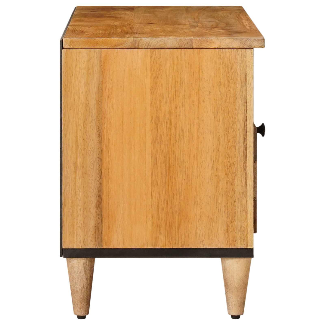 TV-skab med hylde Naturfarvet 100 x 33 x 46 cm Massivt mangotræ