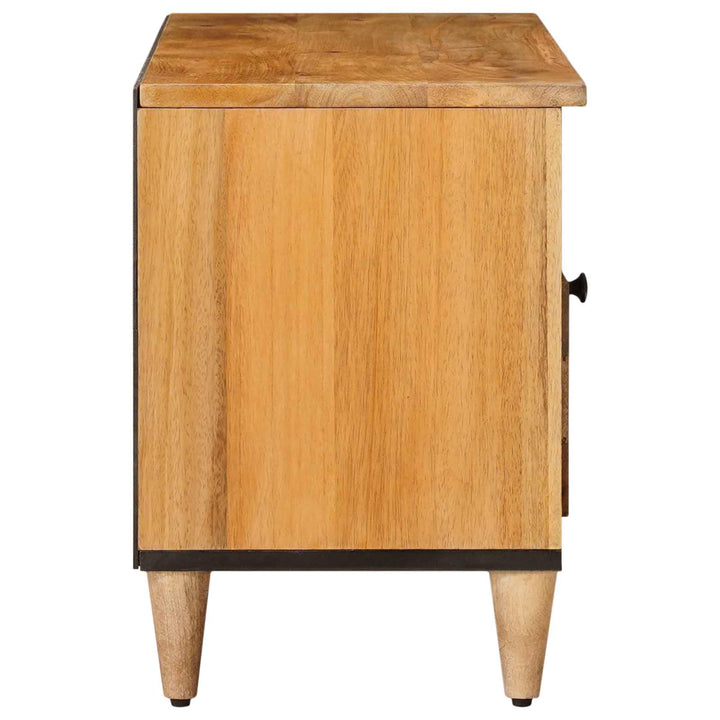 TV-skab med hylde Naturfarvet 100 x 33 x 46 cm Massivt mangotræ