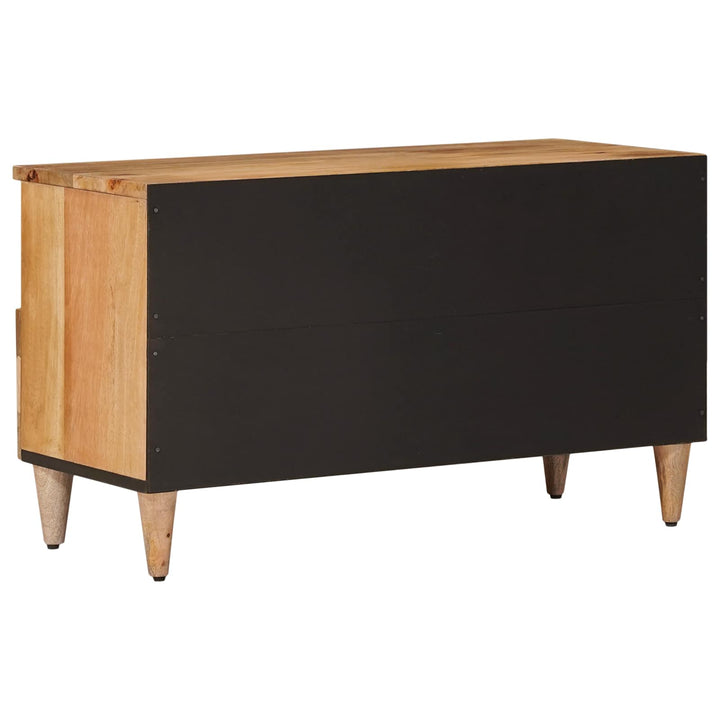 TV-skab med skuffe Naturfarvet 80 x 33 x 46 cm Massivt mangotræ