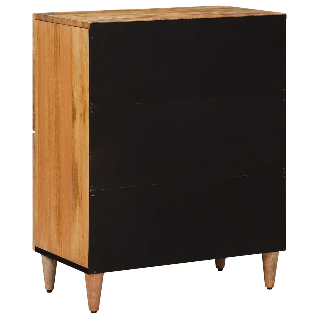 Sideboard med dør Naturfarvet 60 x 33 x 75 cm Massivt mangotræ