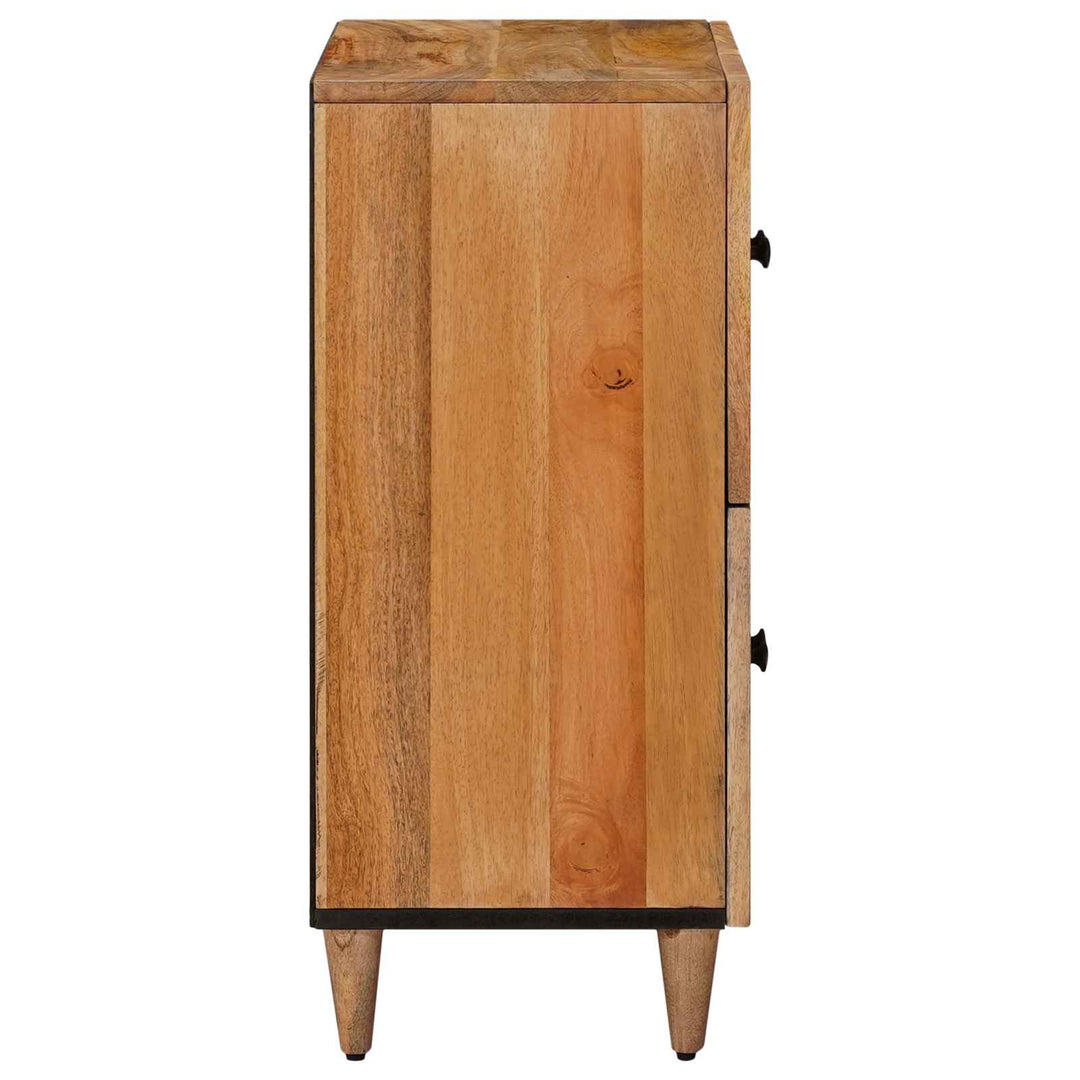 Sideboard med dør Naturfarvet 60 x 33 x 75 cm Massivt mangotræ