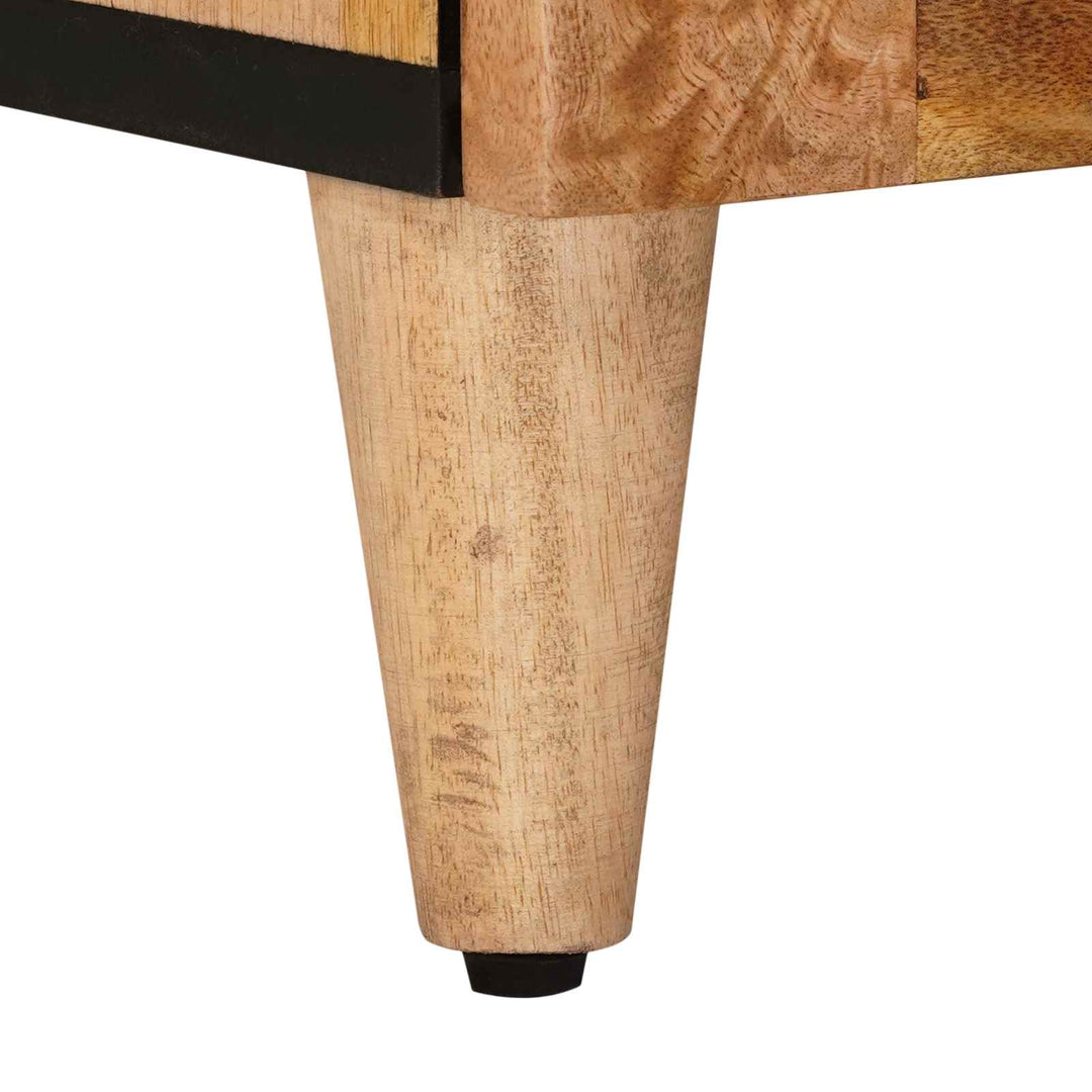 Sideboard Naturfarvet 90 x 33 x 75 cm Massivt mangotræ