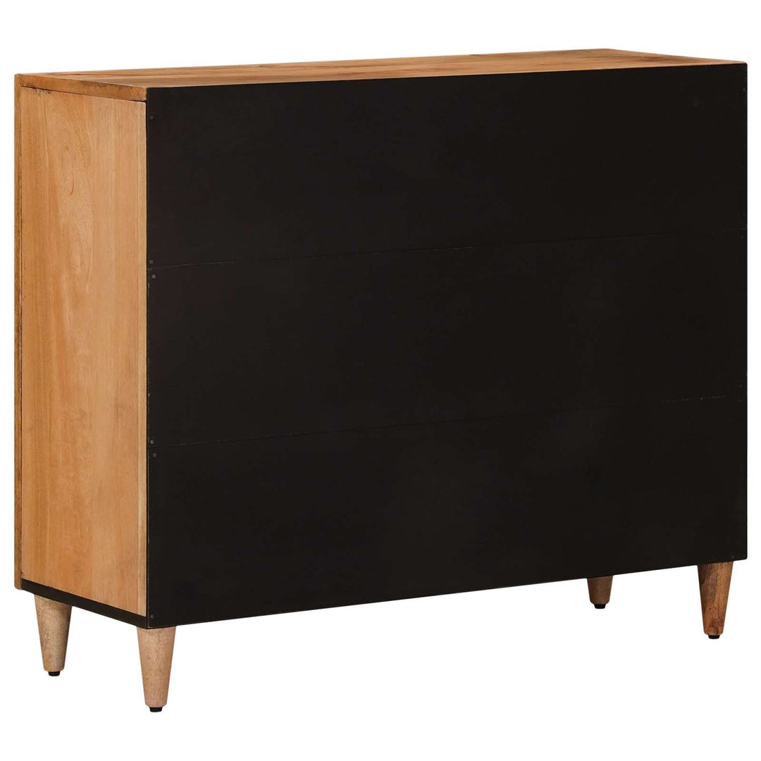 Sideboard Naturfarvet 90 x 33 x 75 cm Massivt mangotræ