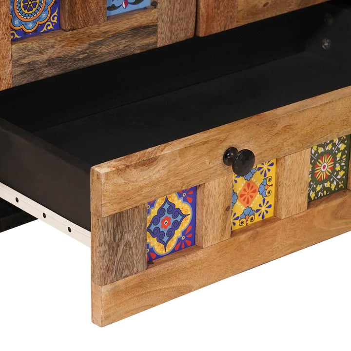 Highboard Naturfarvet 60 x 33,5 x 100 cm Massivt mangotræ