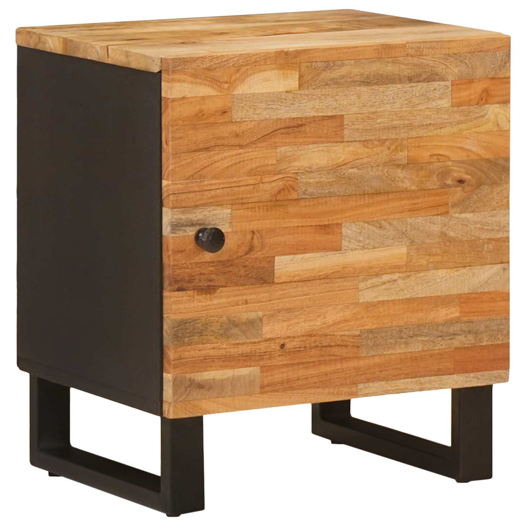 Natskab 2 pcs Brun 40 x 33 x 46 cm Massivt mangotræ
