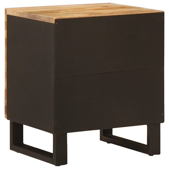 Natskab 2 pcs Brun 40 x 33 x 46 cm Massivt mangotræ