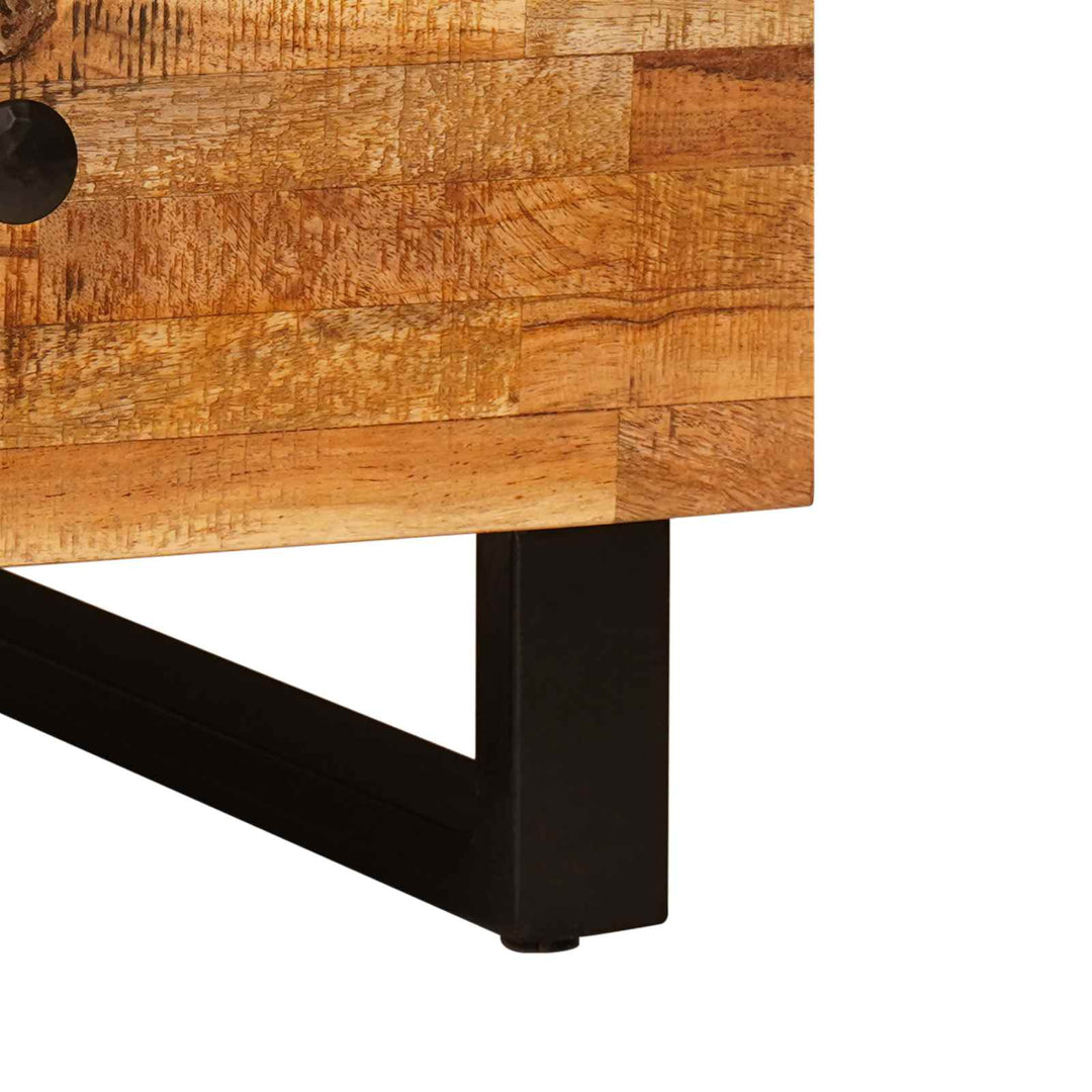 Sofabord med skuffe Brun 80 x 54 x 40 cm Massivt mangotræ