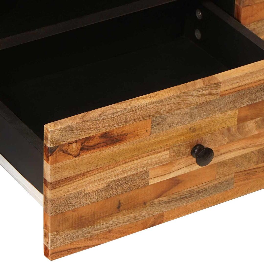 TV-skab med hylde Brun 105 x 33 x 46 cm Massivt mangotræ