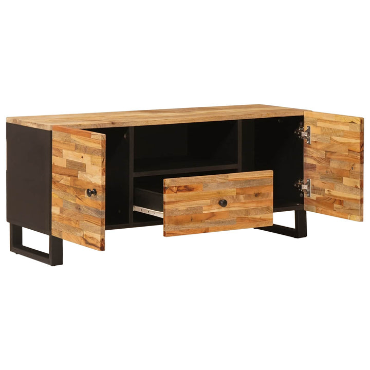 TV-skab med hylde Brun 105 x 33 x 46 cm Massivt mangotræ