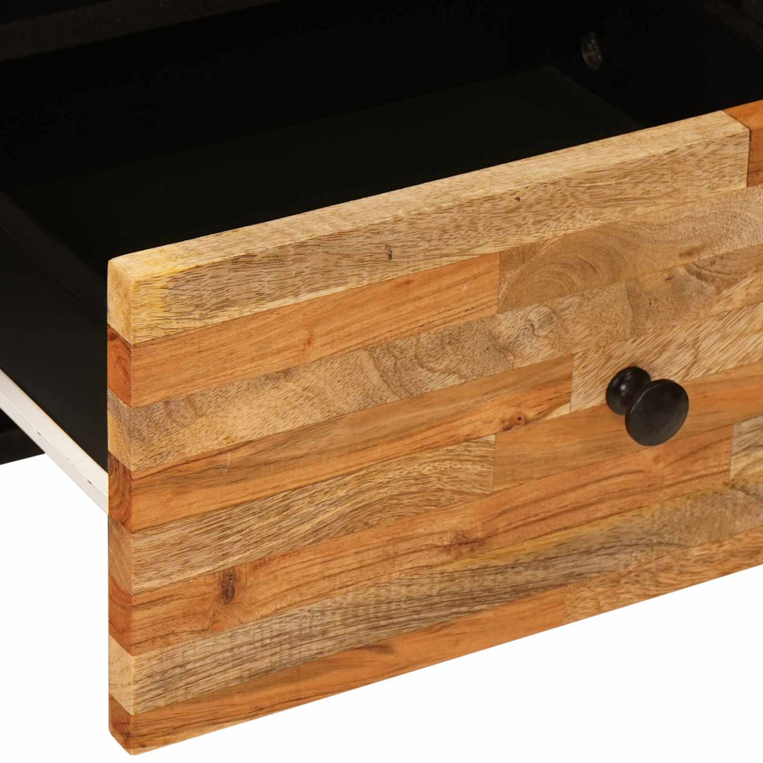 TV-skab med skuffe Brun 100 x 33 x 46 cm Massivt mangotræ