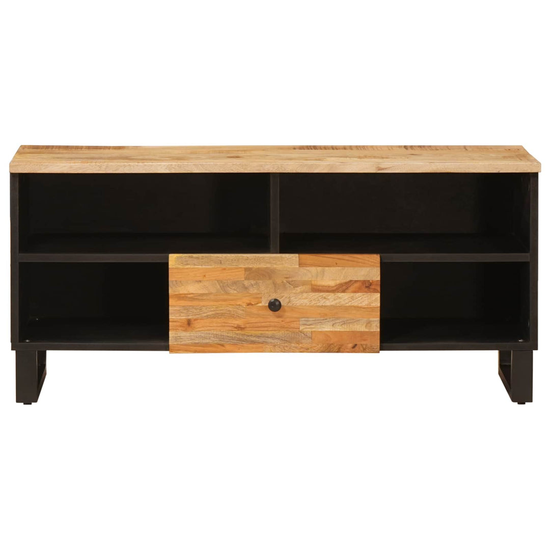 TV-skab med skuffe Brun 100 x 33 x 46 cm Massivt mangotræ