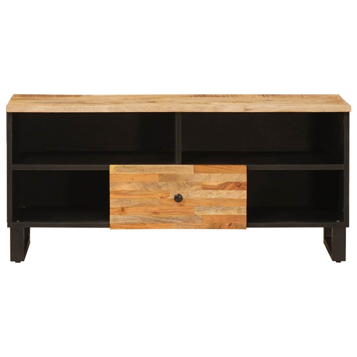 TV-skab med skuffe Brun 100 x 33 x 46 cm Massivt mangotræ