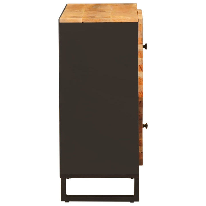 Sideskab med opbevaring Brun 80 x 33 x 75 cm Massivt mangotræ