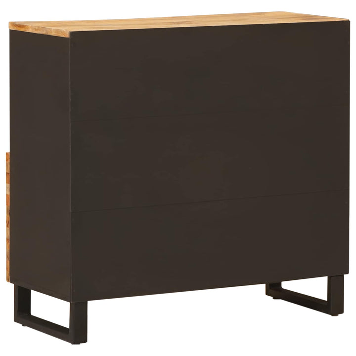 Sideskab med skuffe Brun 90 x 33 x 75 cm Massivt mangotræ
