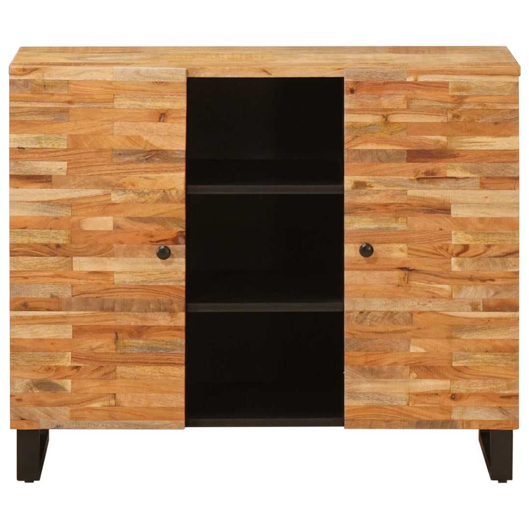 Sideskab med skuffe Brun 90 x 33 x 75 cm Massivt mangotræ