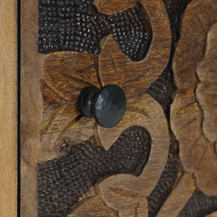 Natskab Brun 40 x 33,5 x 46 cm Massivt mangotræ