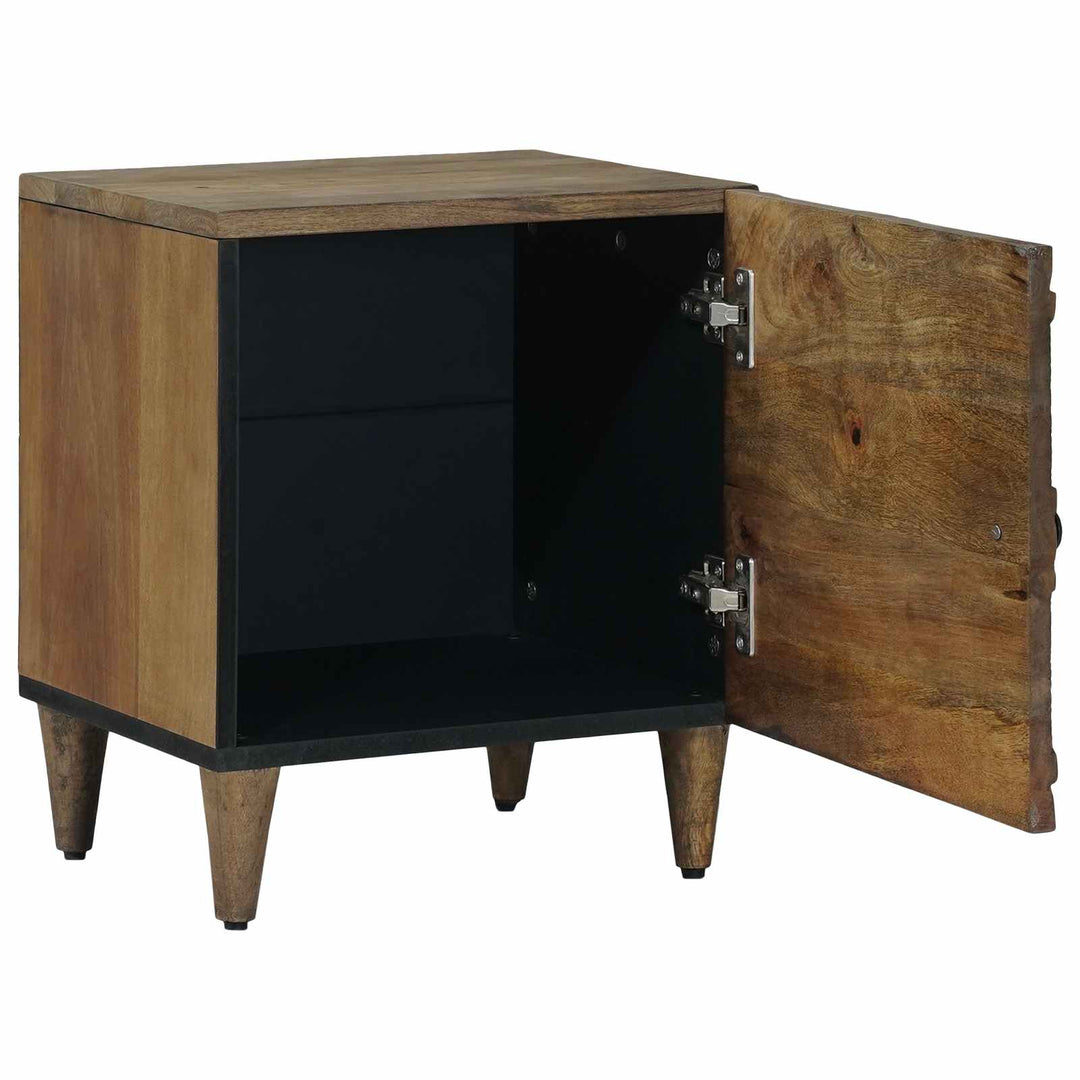 Natskab 2 pcs Brun 40 x 33,5 x 46 cm Massivt mangotræ