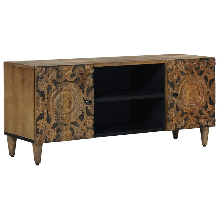 TV-skab Brun 105 x 33,5 x 46 cm Massivt mangotræ