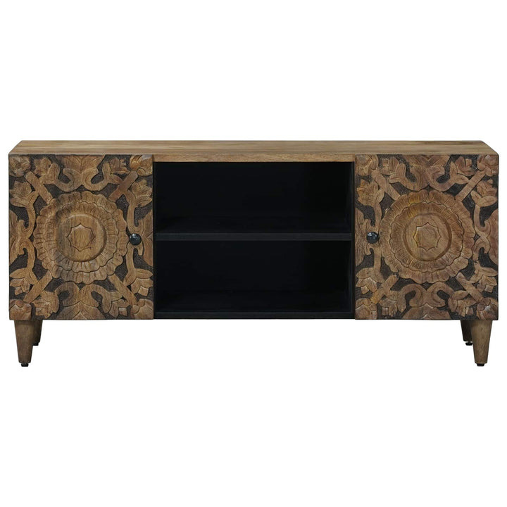TV-skab Brun 105 x 33,5 x 46 cm Massivt mangotræ