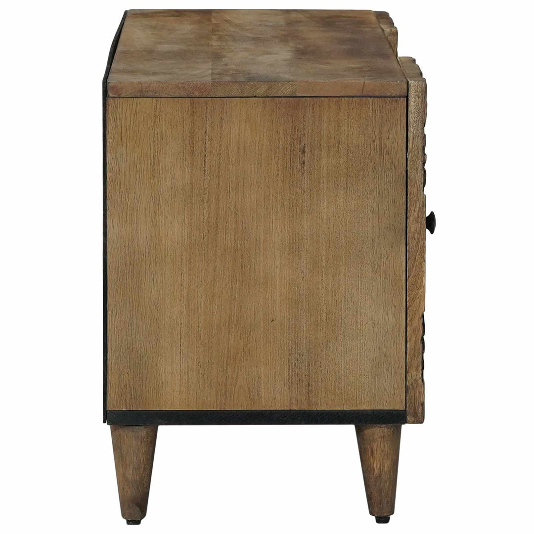 TV-skab Brun 105 x 33,5 x 46 cm Massivt mangotræ
