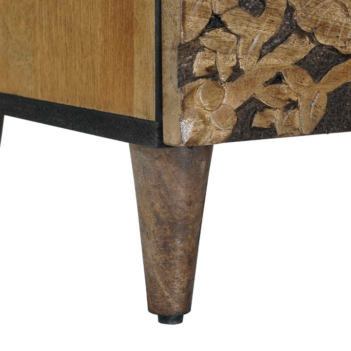 TV-skab Brun 70 x 33,5 x 46 cm Massivt mangotræ