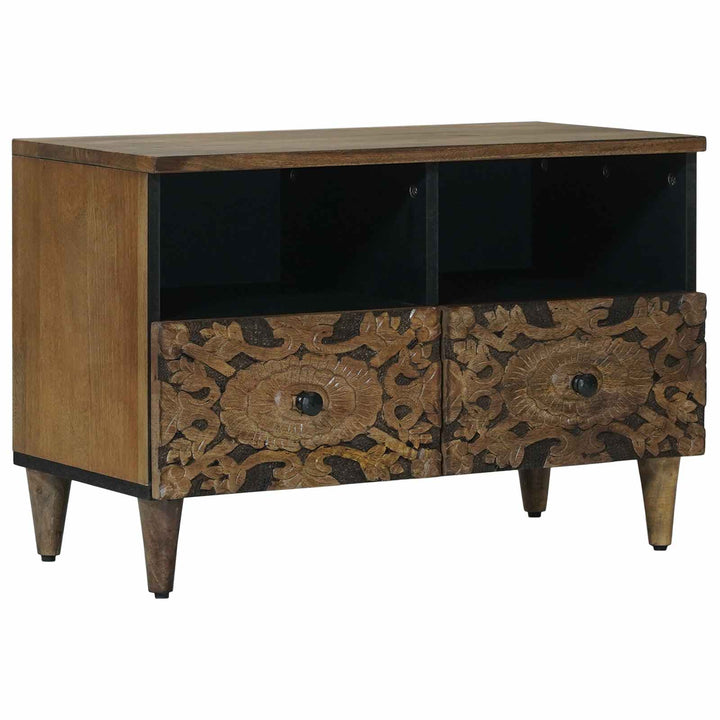 TV-skab Brun 70 x 33,5 x 46 cm Massivt mangotræ