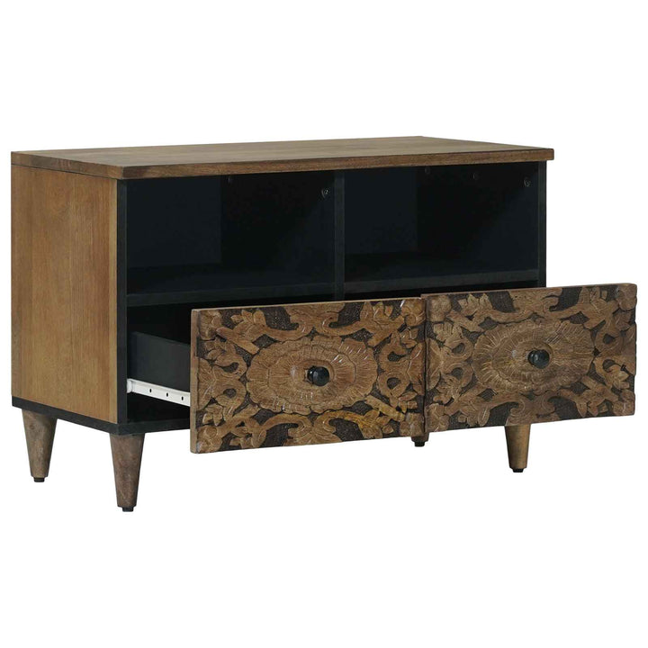 TV-skab Brun 70 x 33,5 x 46 cm Massivt mangotræ