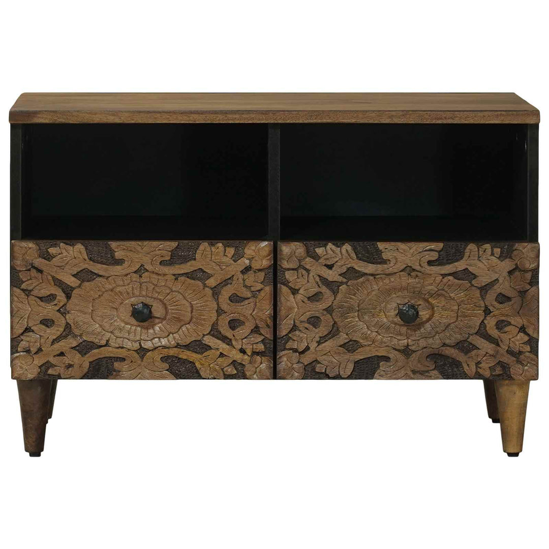 TV-skab Brun 70 x 33,5 x 46 cm Massivt mangotræ