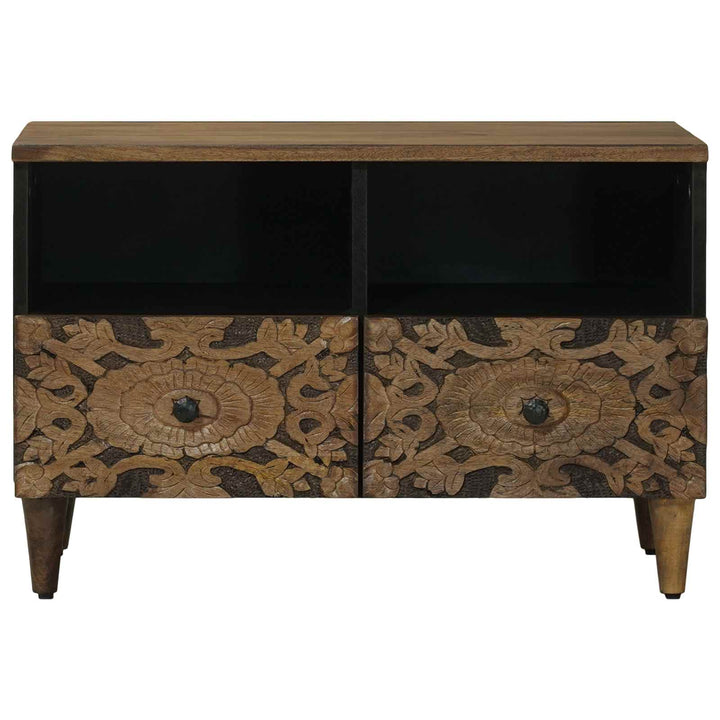 TV-skab Brun 70 x 33,5 x 46 cm Massivt mangotræ