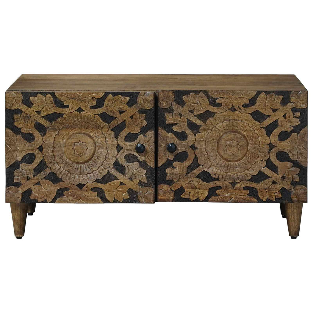 Sofabord Brun 80 x 50 x 40 cm Massivt mangotræ