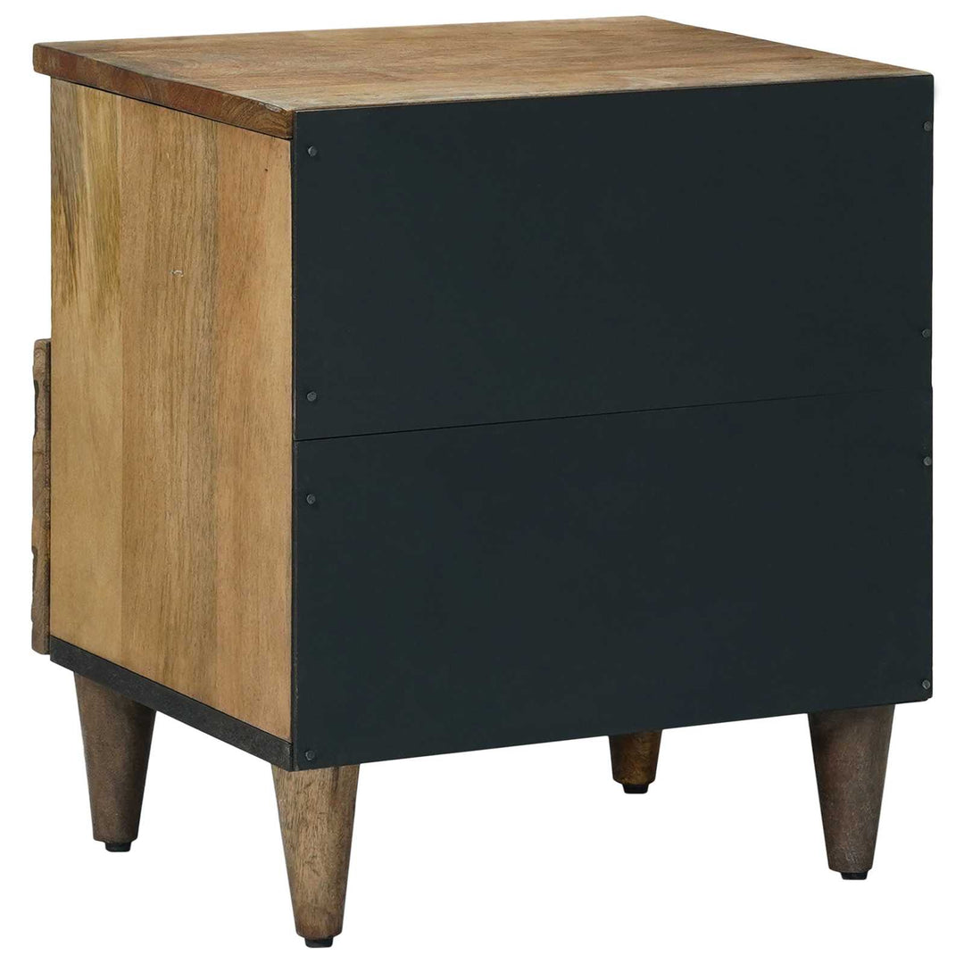 Sengekabinett 2 pcs Brun 40 x 33 x 46 cm Massivt mangotræ