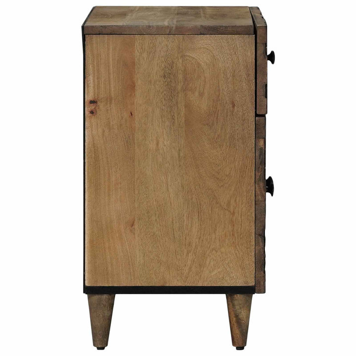 Sengekabinett med skuffe Brun 50 x 33 x 60 cm Massivt mangotræ