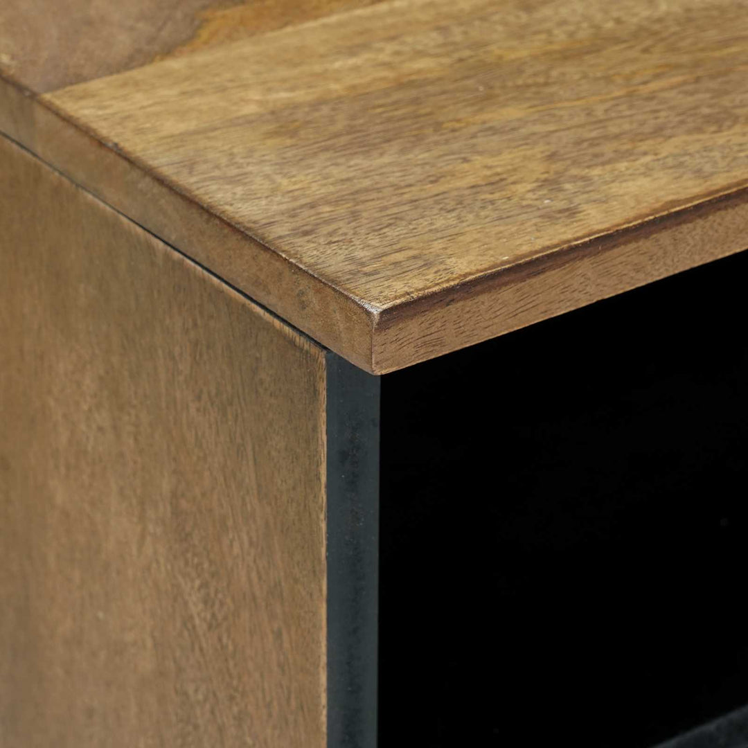 TV-skab Brun 100 x 33,5 x 46 cm Massivt mangotræ