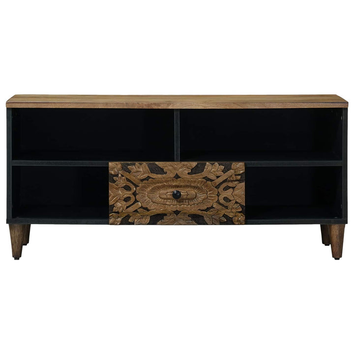 TV-skab Brun 100 x 33,5 x 46 cm Massivt mangotræ
