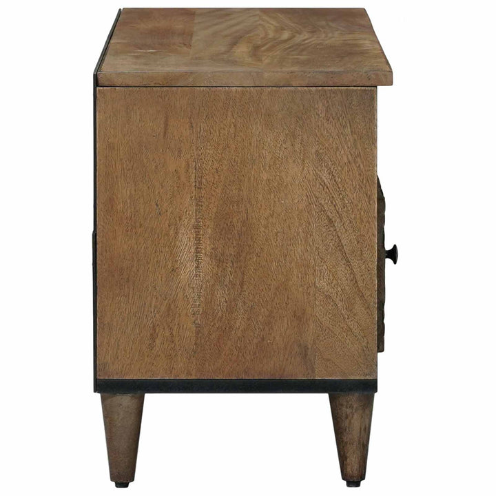 TV-skab Brun 100 x 33,5 x 46 cm Massivt mangotræ