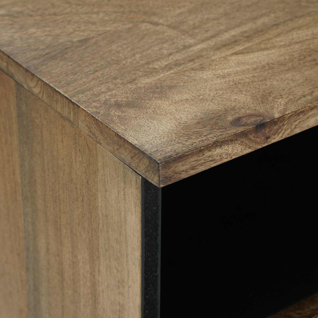 TV-skab Brun 80 x 33,5 x 46 cm Massivt mangotræ