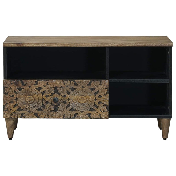 TV-skab Brun 80 x 33,5 x 46 cm Massivt mangotræ