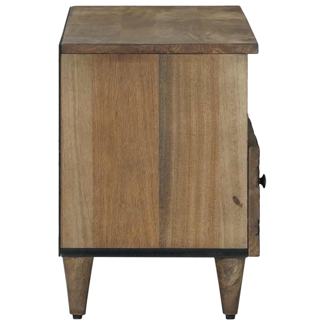 TV-skab Brun 80 x 33,5 x 46 cm Massivt mangotræ