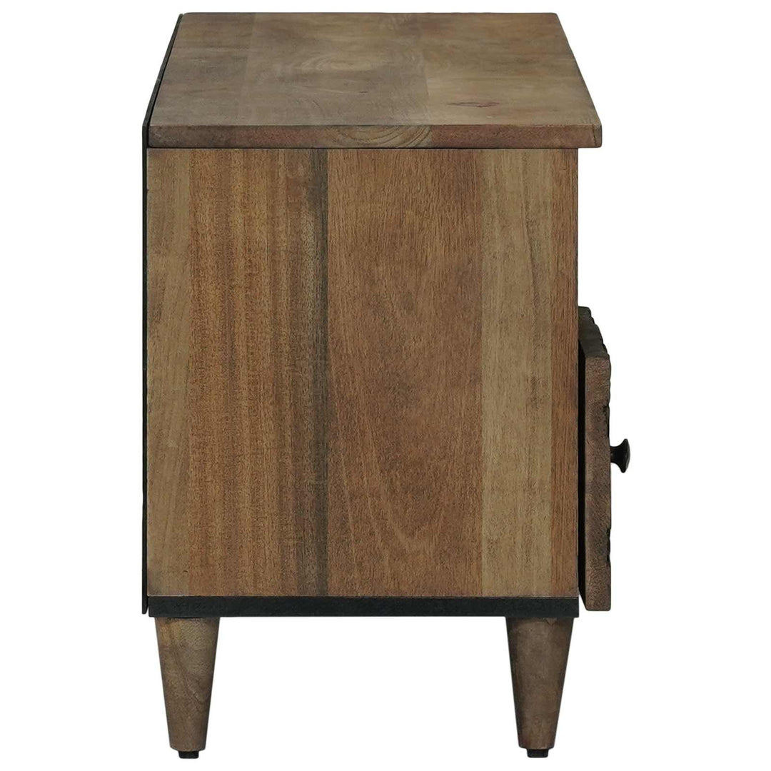 TV-skab med skuffe Brun 100 x 33,5 x 46 cm Massivt mangotræ