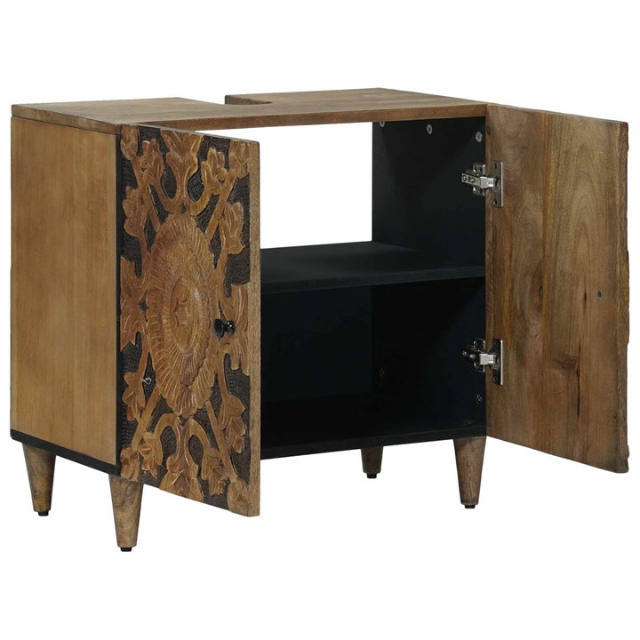 Badeværelsesskabsunder Brun 62 x 33 x 58 cm Massivt mangotræ