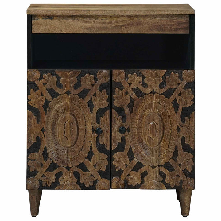 Sideboard med dør Brun 60 x 33,5 x 75 cm Massivt mangotræ
