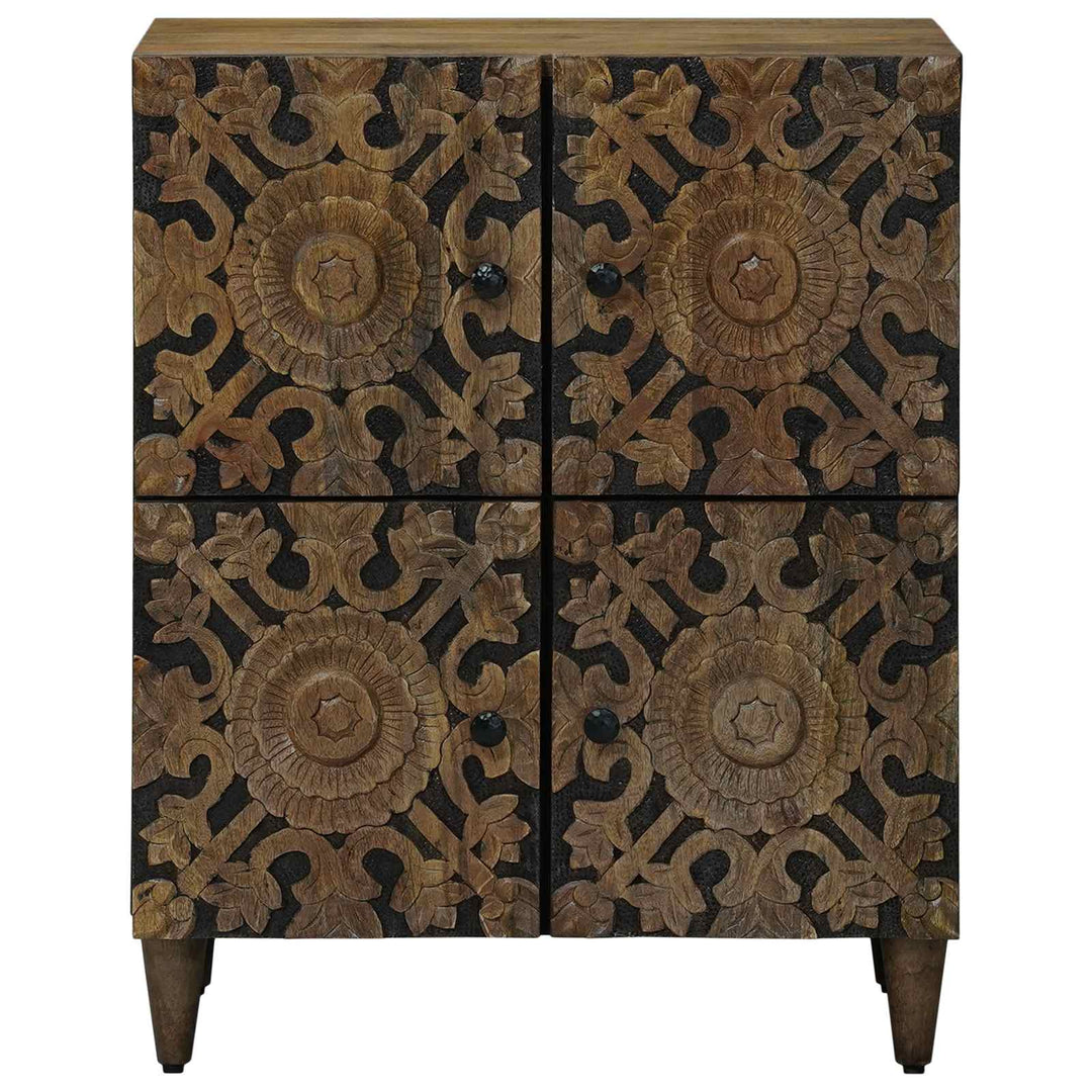 Sideboard med dør Brun 60 x 33,5 x 75 cm Massivt mangotræ