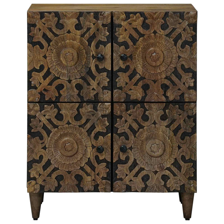 Sideboard med dør Brun 60 x 33,5 x 75 cm Massivt mangotræ