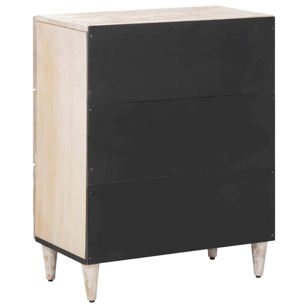 Opbevarings Sideboard Hvid 60 x 33,5 x 75 cm Massivt mangotræ