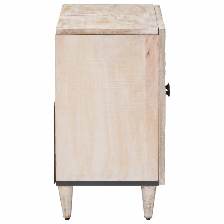 Badeværelsesskabsunder Hvid 62 x 33 x 58 cm Massivt mangotræ