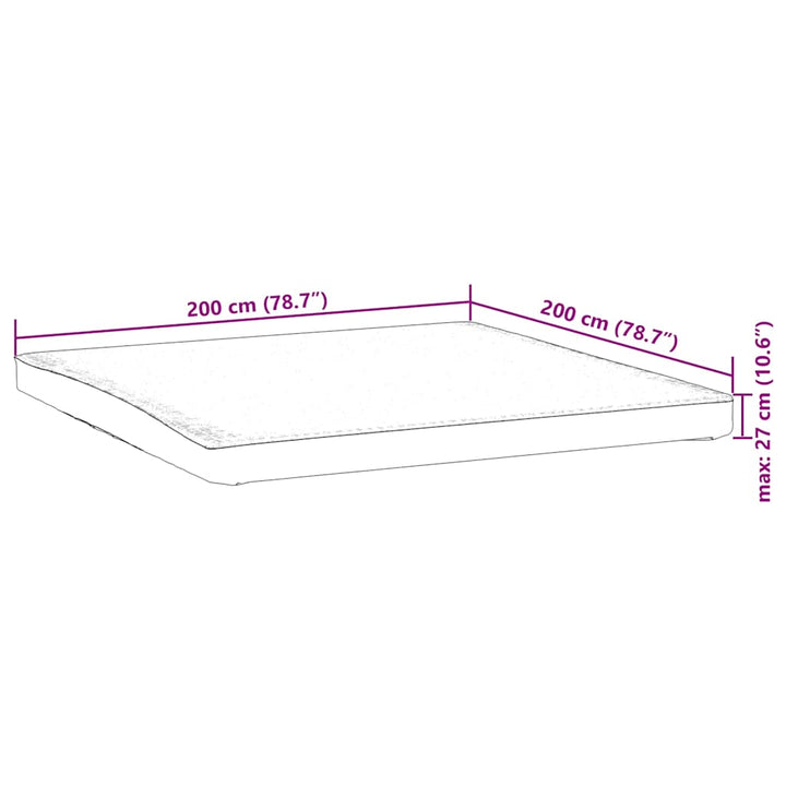 madrasbeskytter 200x200 cm vandtæt hvid