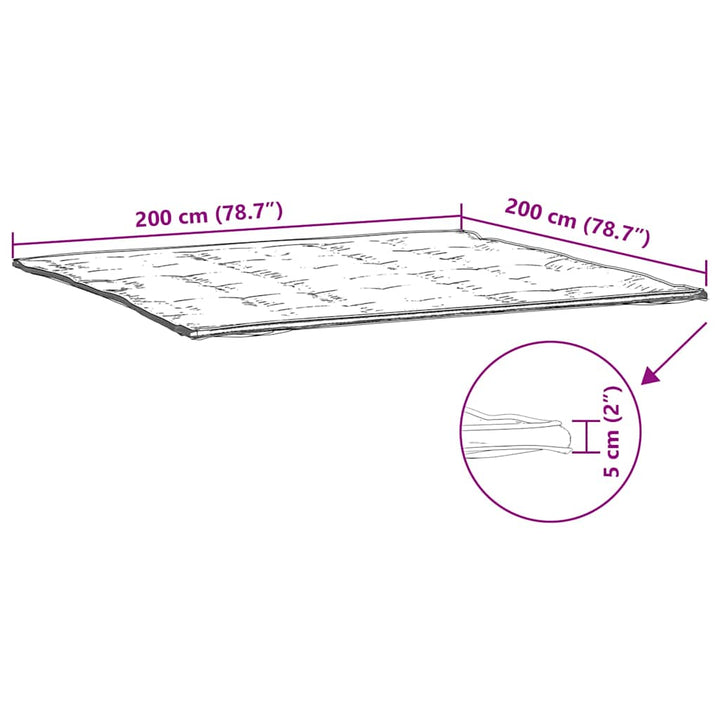 madrasbeskytter 200x200 cm hvid