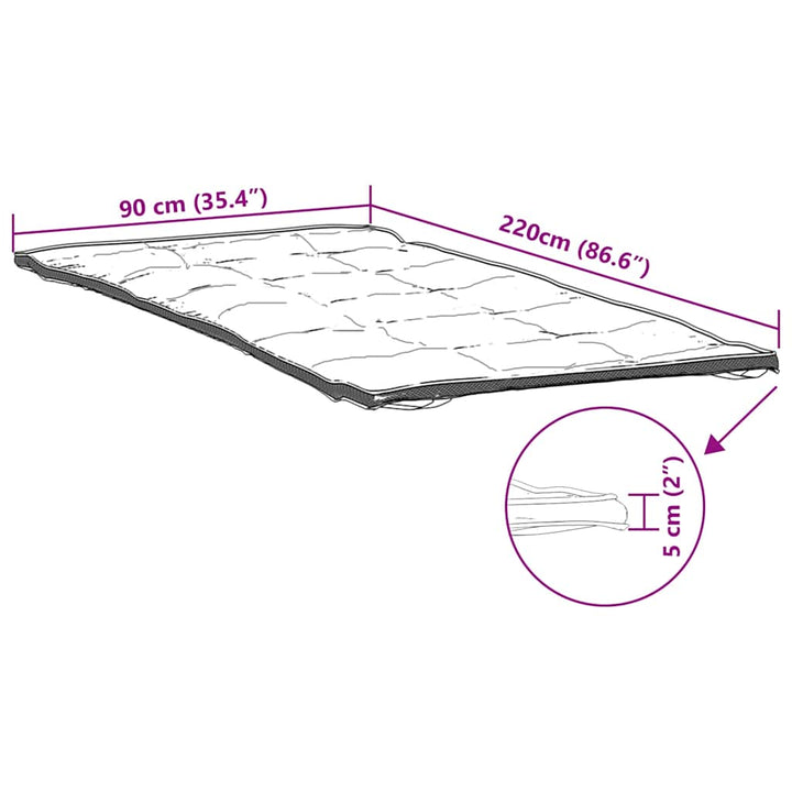 madrasbeskytter 90x220 cm hvid